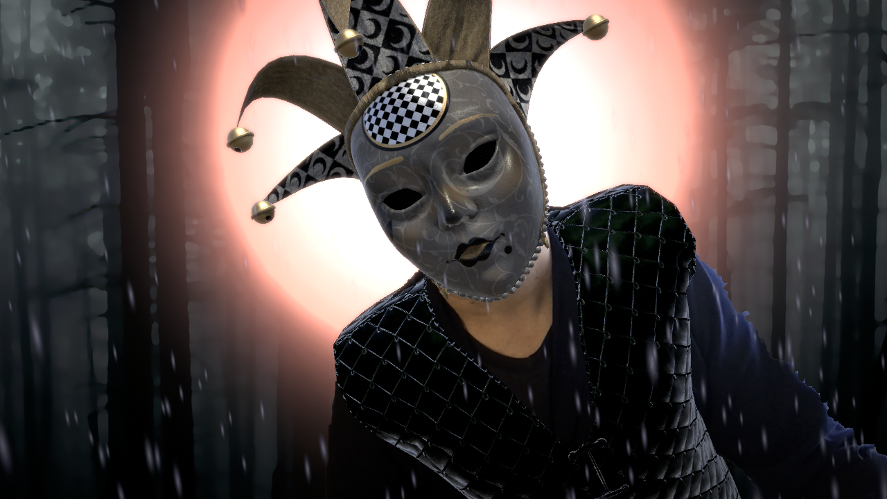 Venetian mask with lighting effects